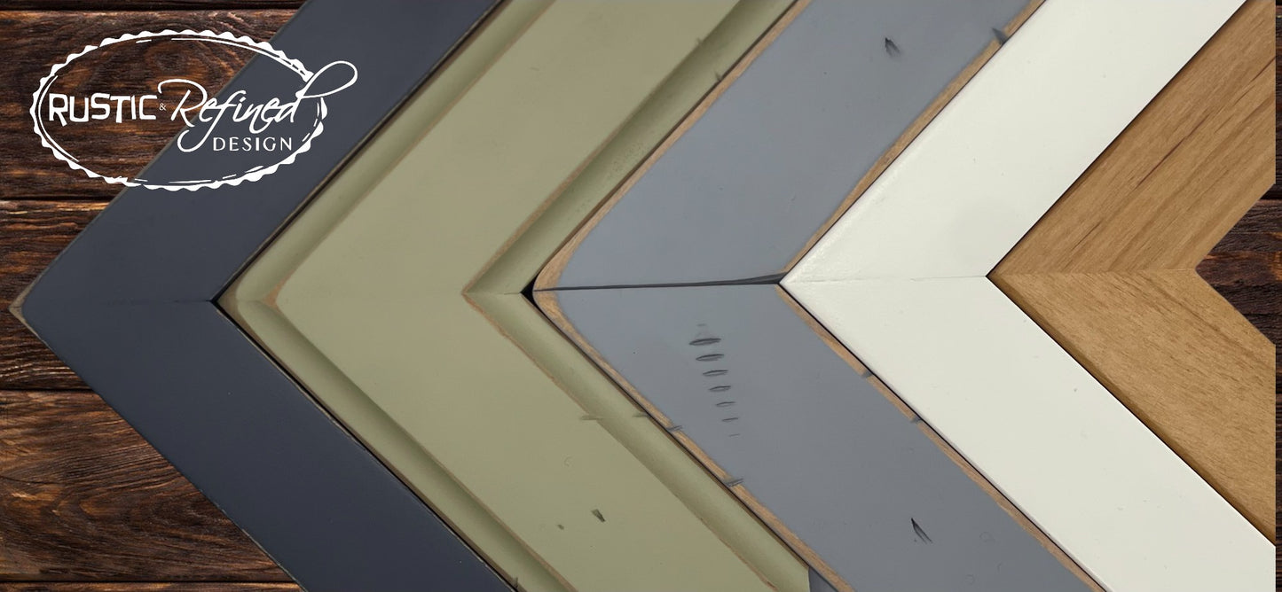 3x3 Gallery Refined (No Sanded Edges) - Square Wood Picture Frame - Multiple Colors