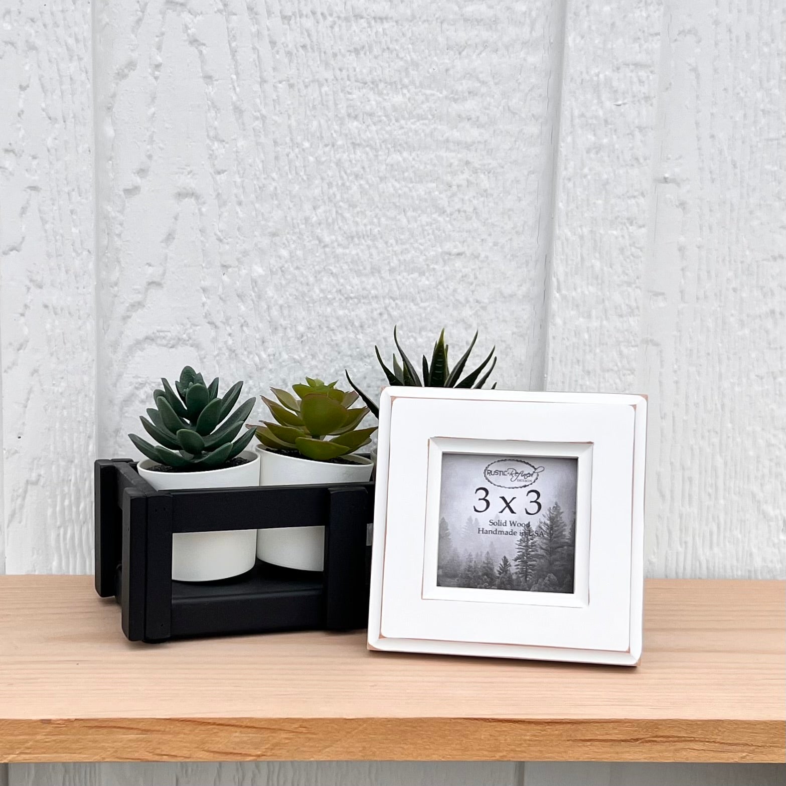 Rustic 3 Photo Frame 3x3 Cottage Collection - Picture Frames – Rustic and Refined Design