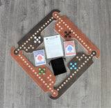 Jokers & Marbles Game 4-8 Player, Fun for the whole family, Game Night, Brown